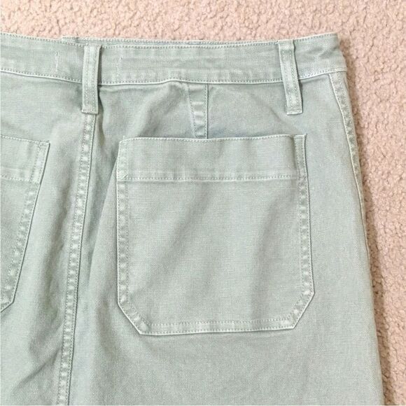 Madewell Denim Emmett Mint Sage Skirt, size 26 - Picture 6 of 10